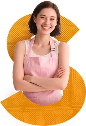 Mulher com cafeteira